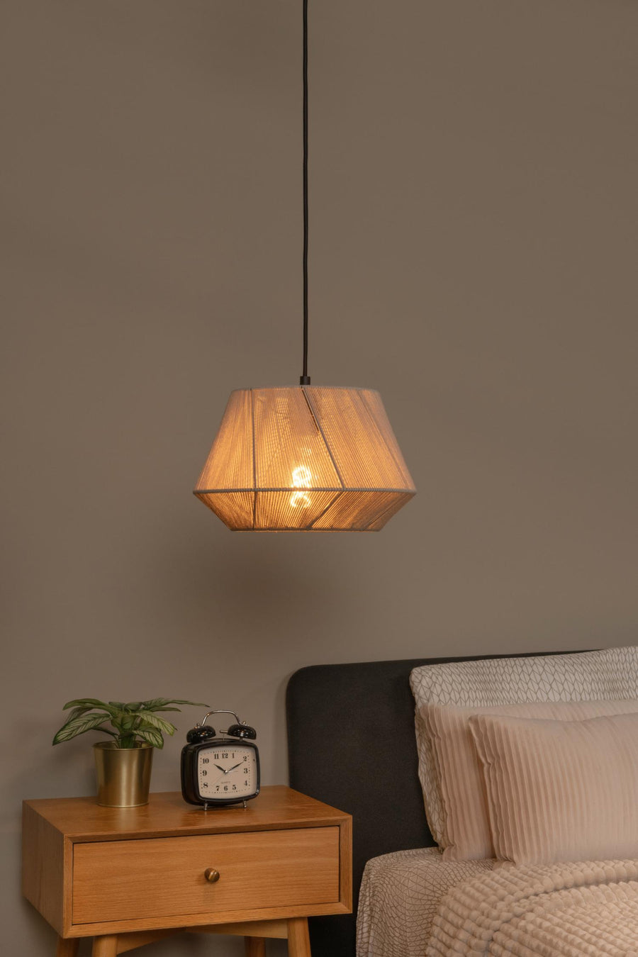 Lucide JESSICA hanglamp E27, grijs