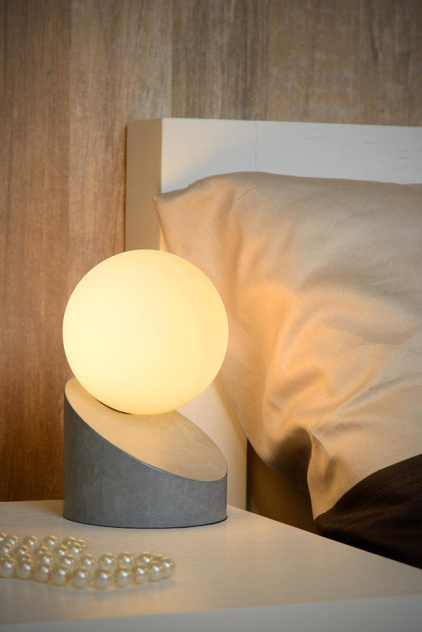 Lucide LEN tafellamp Ø 10 cm, G9, grijs