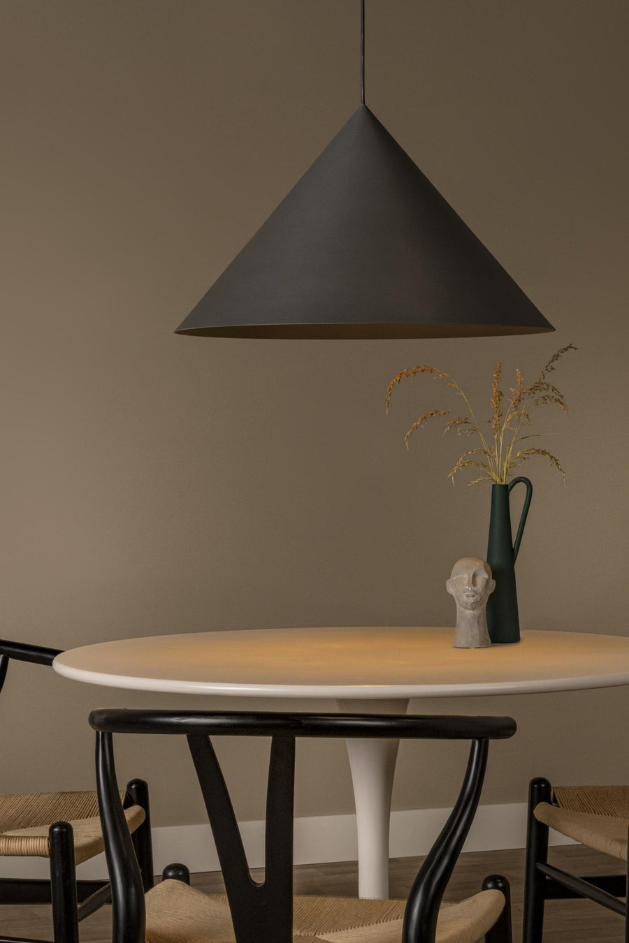Lucide SPITZE hanglamp Ø 60 cm, E27, grijs