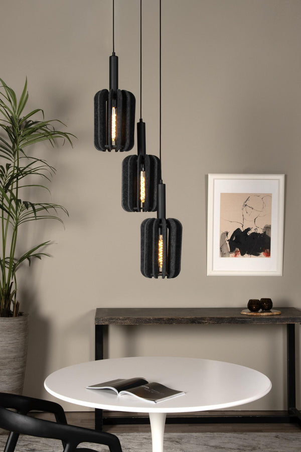 Lucide RAFAL hanglamp Ø 50 cm, 3 × E27, grijs