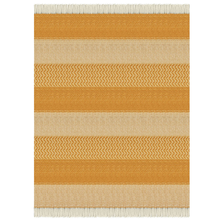 Malagoon plaid uptown - oker - 140x200cm 100% wol