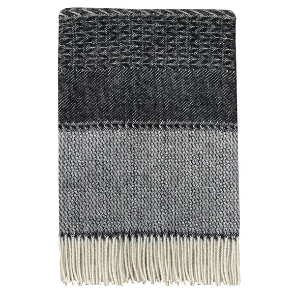 Malagoon plaid uptown - zwart - 140x200cm 100% wol