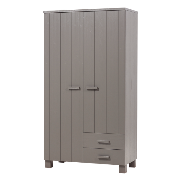 Dennis kast met laden grenen warmgrijs
