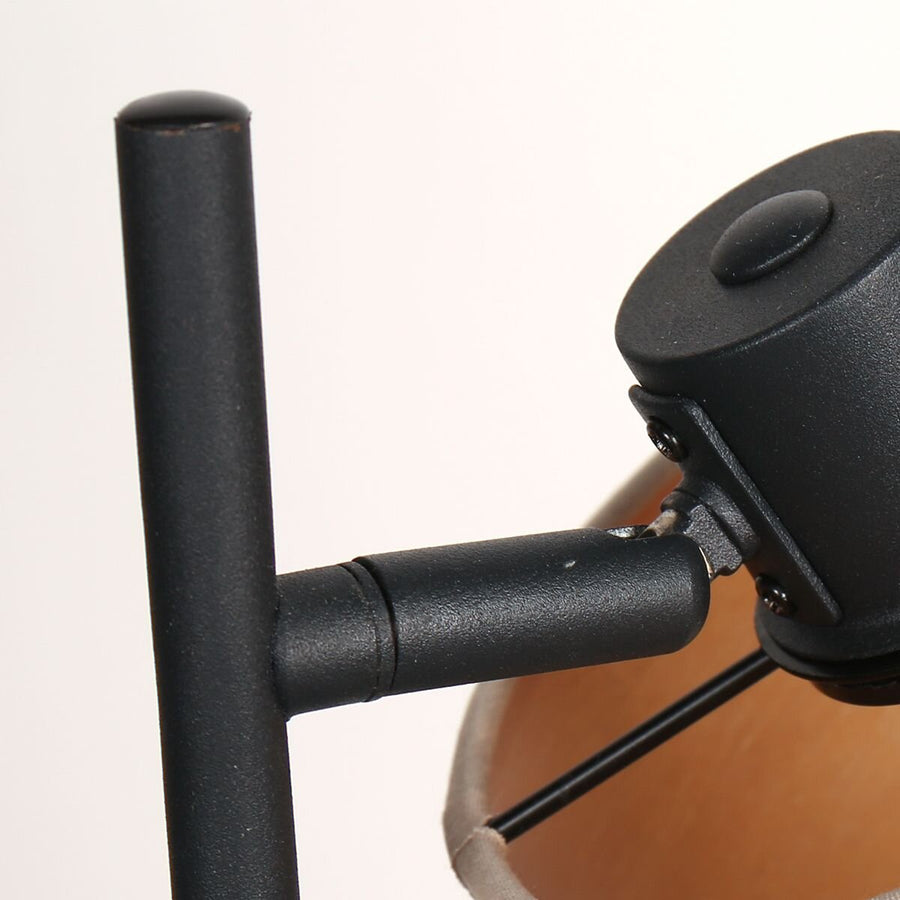 Tafellamp bambus 3669zw zwart 1 lichts zonder kapje