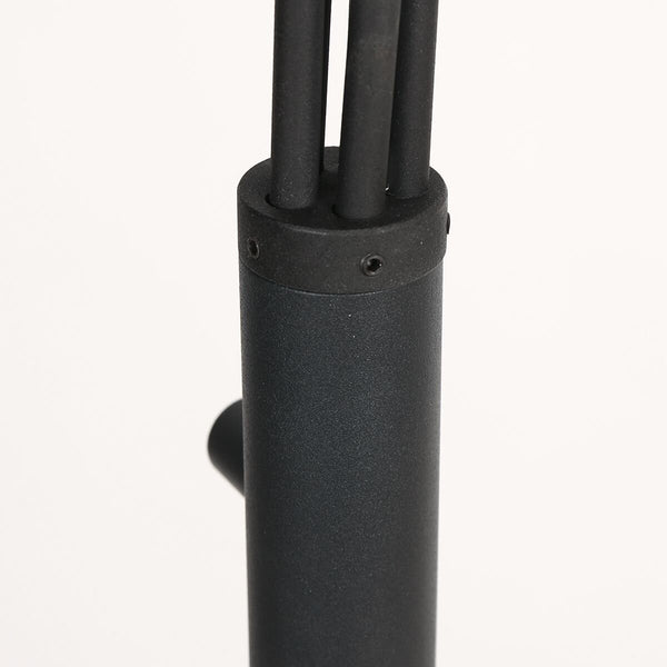 Vloerlamp bambus 3671zw zwart 5 lichts zonder kapjes
