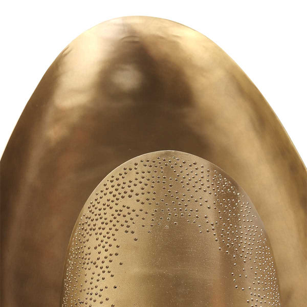 Bronskleurige wandlamp brassi ovaal 3680br met grote fitting