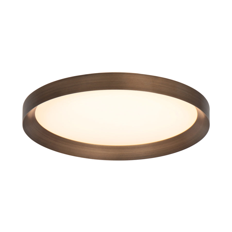 Plafondlamp flady 3685br bronzen led lamp ø40 cm met uplight