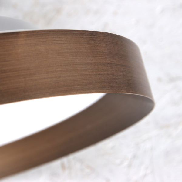 Plafondlamp flady 3685br bronzen led lamp ø40 cm met uplight