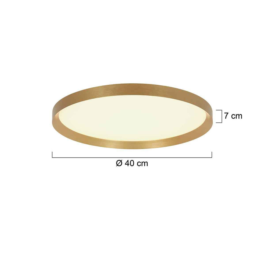 Plafondlamp Flady 3685GO goud Ø40