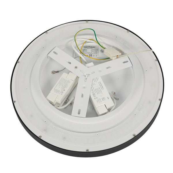 Plafondlamp Flady 3685ZW zwart Ø40
