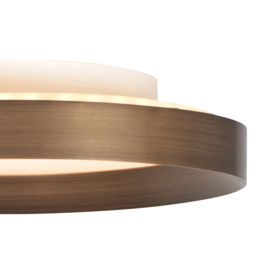 Plafondlamp flady 3686br bronzen led lamp ø50 cm met uplight