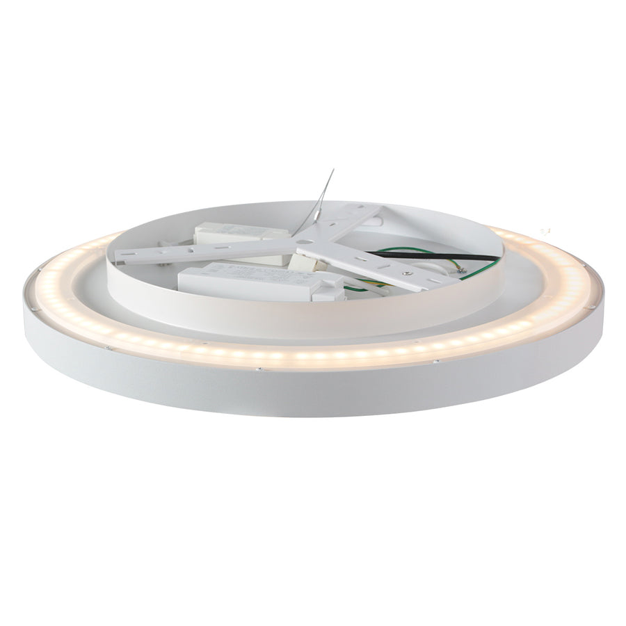 Plafondlamp flady 3686w witte led lamp ø50 cm met uplight