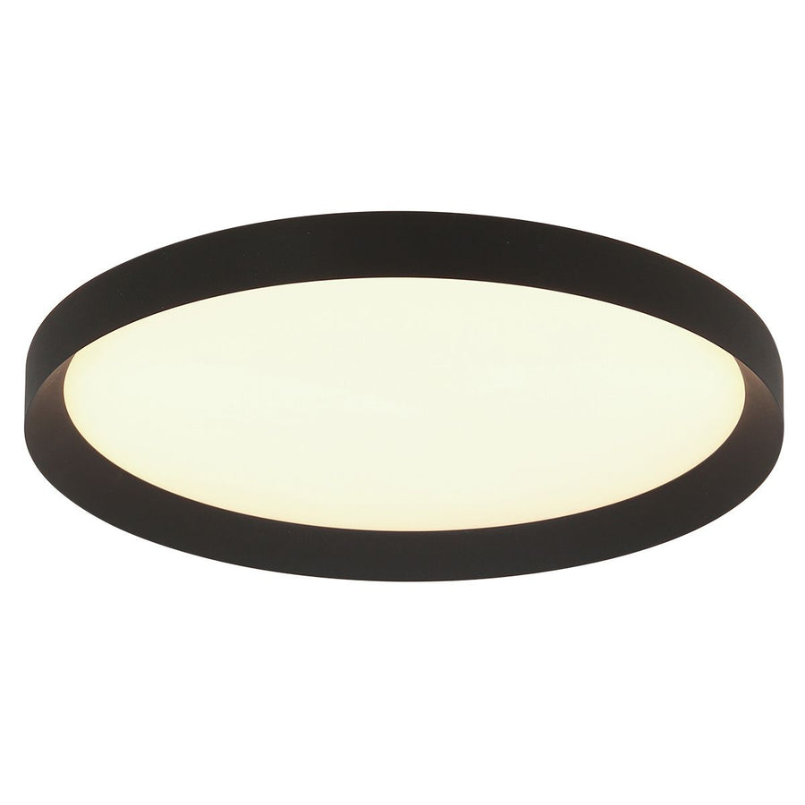 Plafondlamp Flady 3686ZW zwart Ø50 4600 Lumen