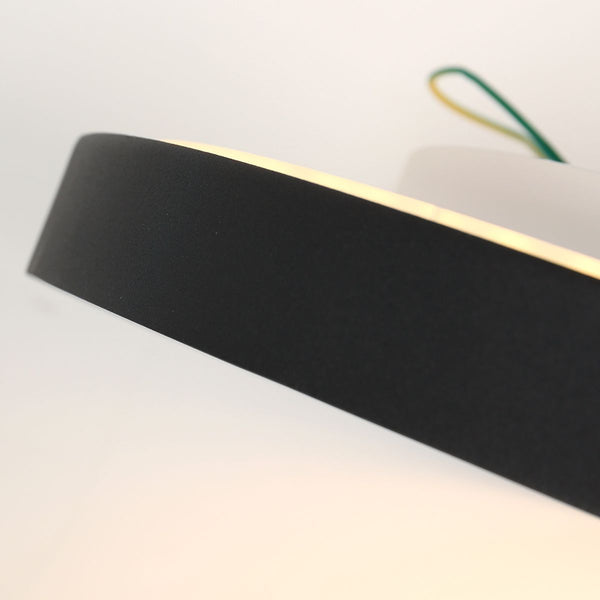 Plafondlamp Flady 3686ZW zwart Ø50 4600 Lumen