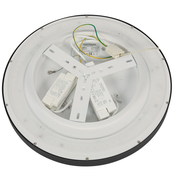 Plafondlamp Flady 3686ZW zwart Ø50 4600 Lumen