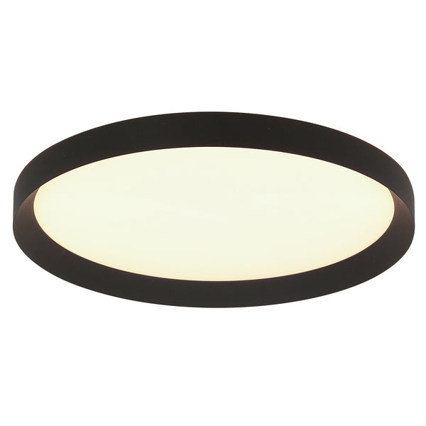 Plafondlamp Flady 3686ZW zwart Ø50 4600 Lumen