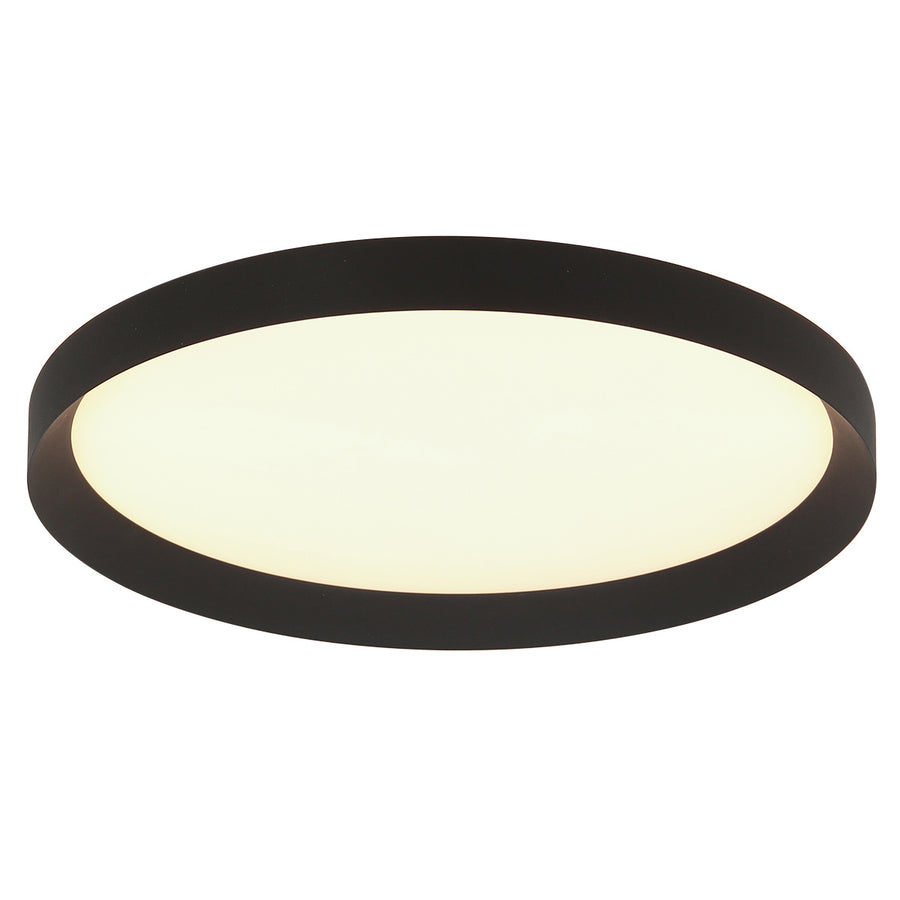 Plafondlamp Flady 3686ZW zwart Ø50 4600 Lumen