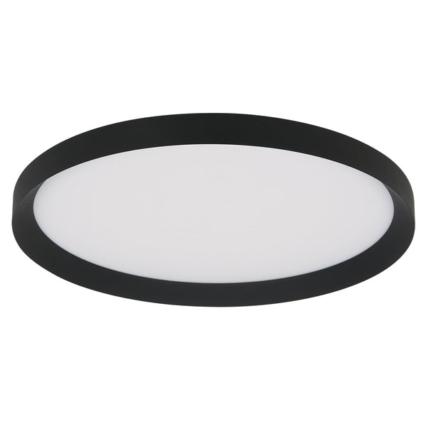 Plafondlamp Flady 3686ZW zwart Ø50 4600 Lumen