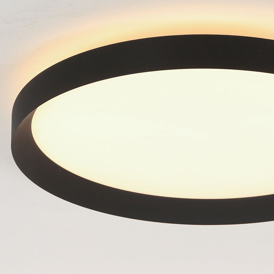Plafondlamp Flady 3686ZW zwart Ø50 4600 Lumen