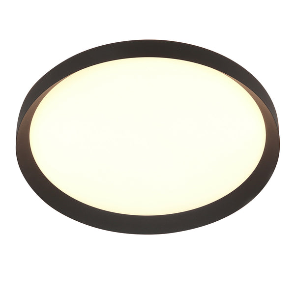 Plafondlamp Flady 3686ZW zwart Ø50 4600 Lumen