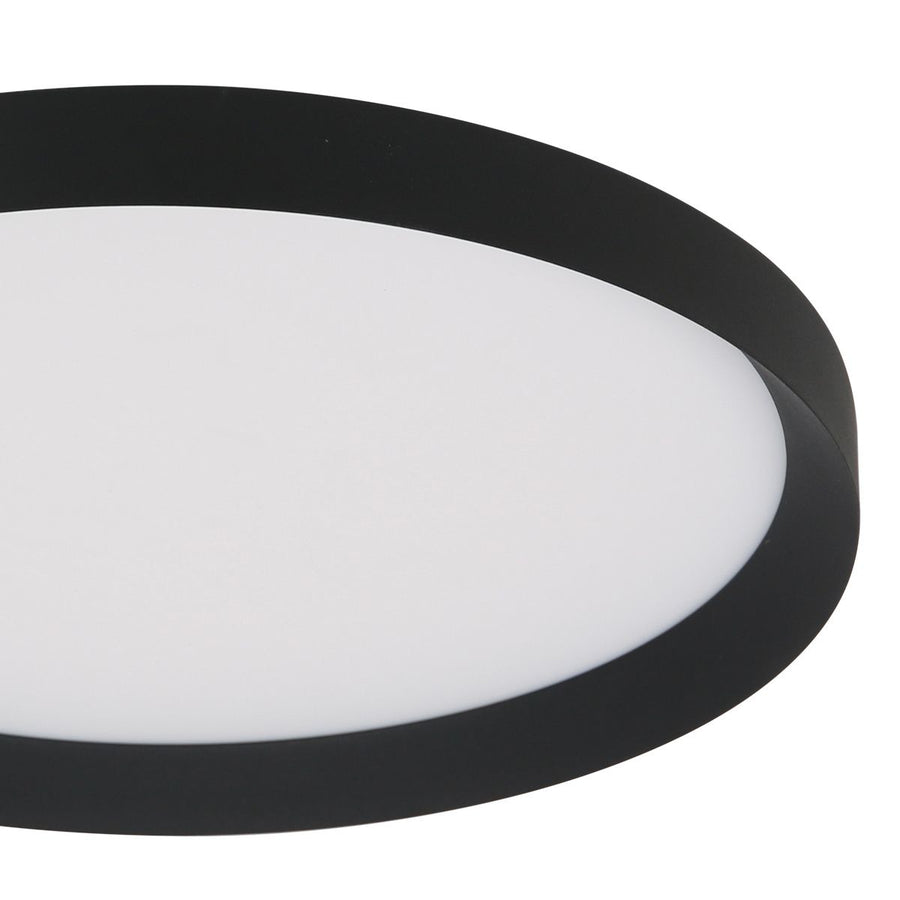 Plafondlamp Flady 3686ZW zwart Ø50 4600 Lumen