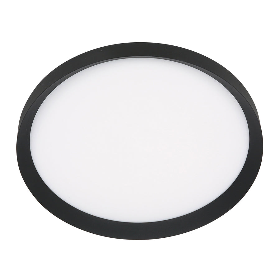 Plafondlamp Flady 3686ZW zwart Ø50 4600 Lumen