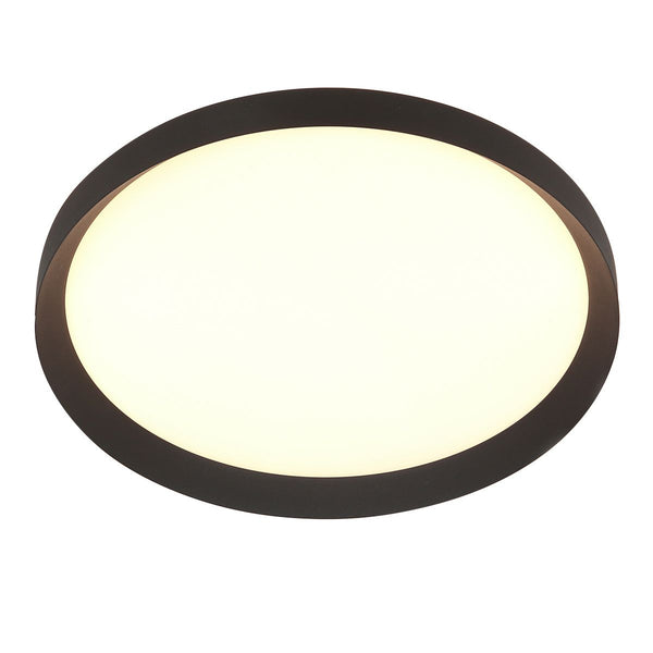 Plafondlamp Flady 3686ZW zwart Ø50 4600 Lumen