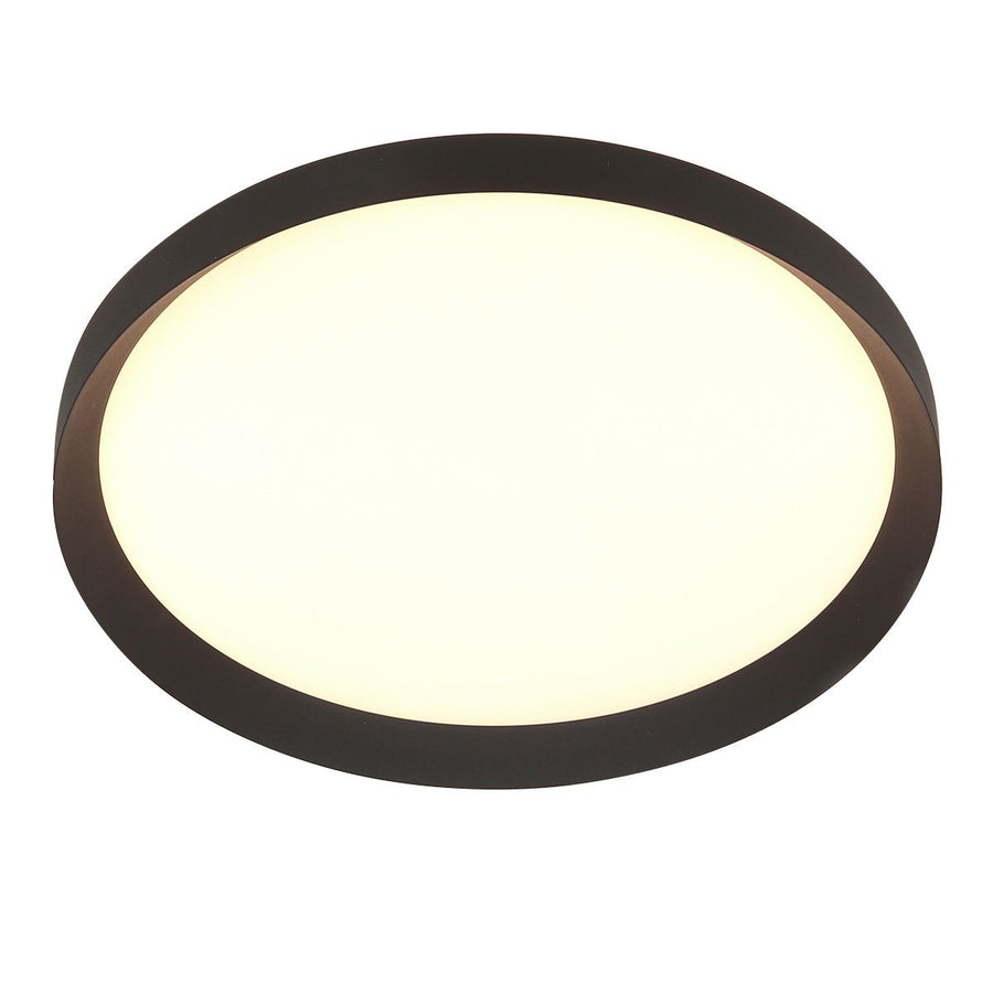 Plafondlamp Flady 3686ZW zwart Ø50 4600 Lumen