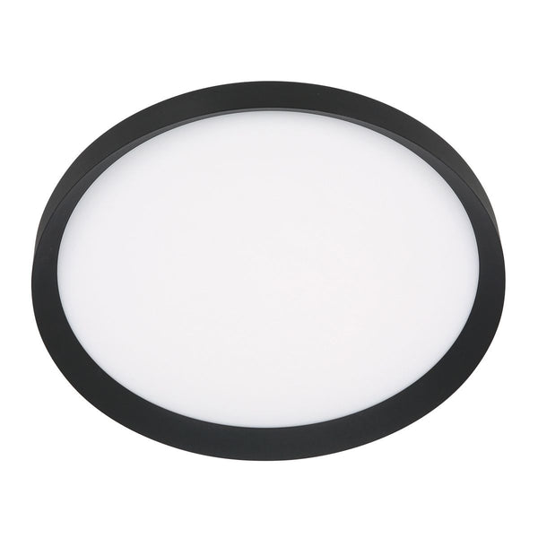Plafondlamp Flady 3686ZW zwart Ø50 4600 Lumen