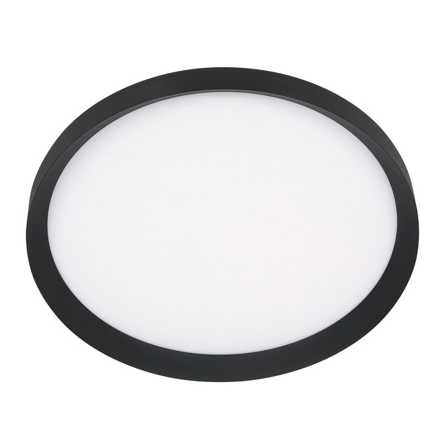 Plafondlamp Flady 3686ZW zwart Ø50 4600 Lumen