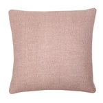 Misty pink double faced recycled wool square cushion