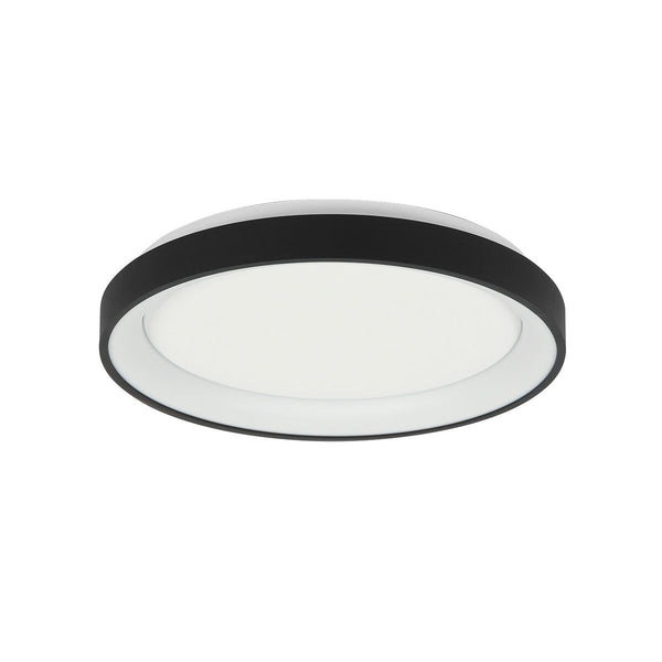 Plafondlamp Ringlede 3690ZW Zwart rond 28 cm dimbaar