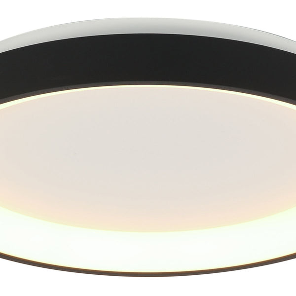 Plafondlamp Ringlede 3690ZW Zwart rond 28 cm dimbaar
