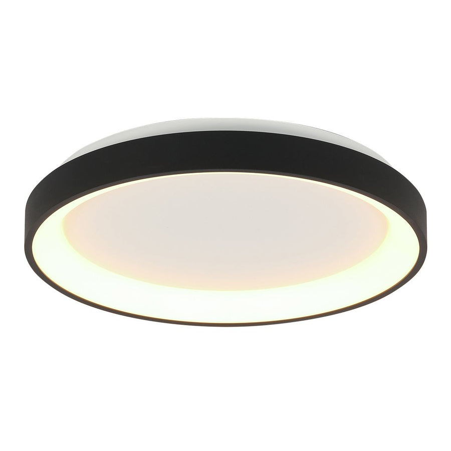 Plafondlamp Ringlede 3691ZW Zwart goed dimbaar