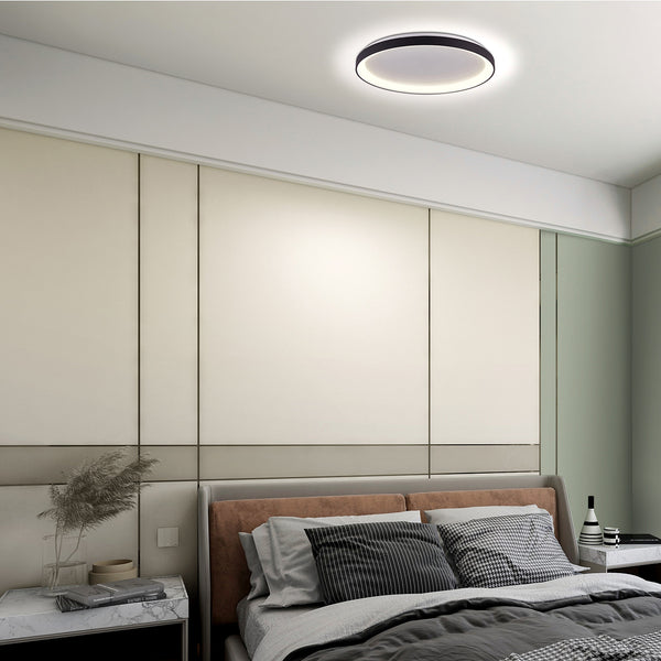 Plafondlamp Ringlede 3691ZW Zwart goed dimbaar