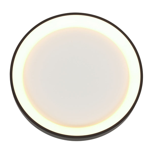 Plafondlamp Ringlede 3691ZW Zwart goed dimbaar