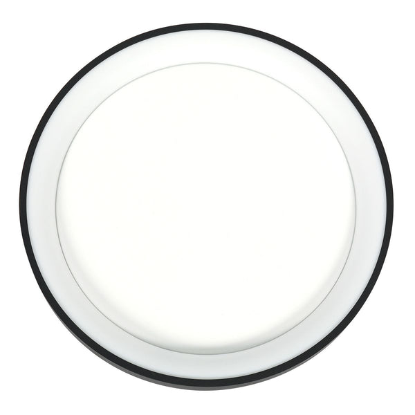 Plafondlamp Ringlede 3691ZW Zwart goed dimbaar