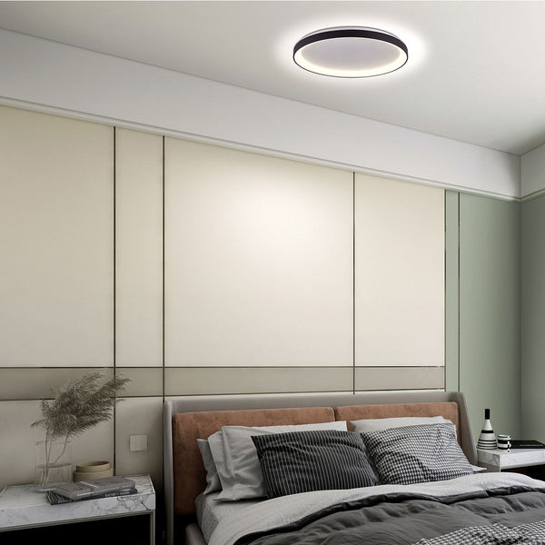 Plafondlamp Ringlede 3691ZW Zwart goed dimbaar