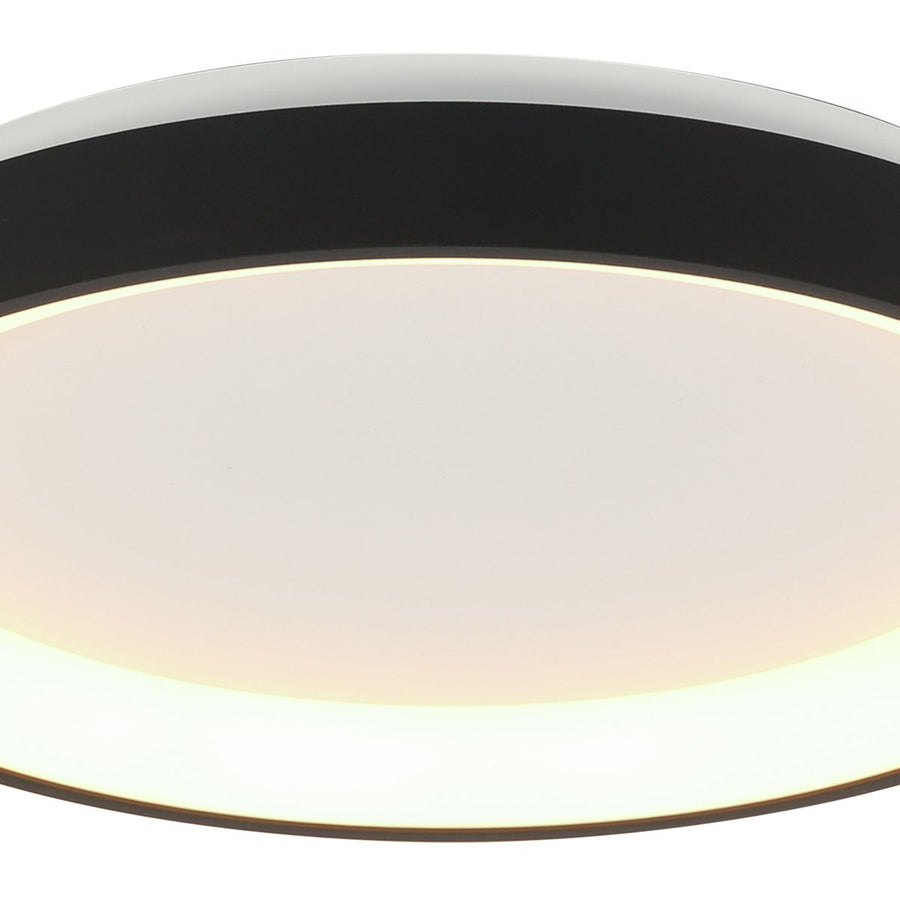 Plafondlamp Ringlede 3691ZW Zwart goed dimbaar