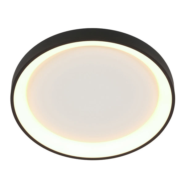Plafondlamp Ringlede 3691ZW Zwart goed dimbaar