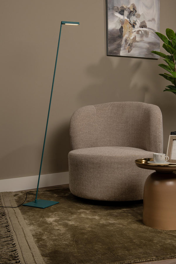 Lucide LAVALE dimbare LED-leesvloerlamp 3 W, turquoise
