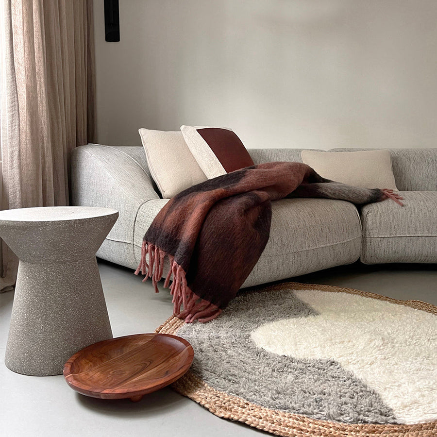 Malagoon plaid zapotec - zacht zwart - 100% gerecycled