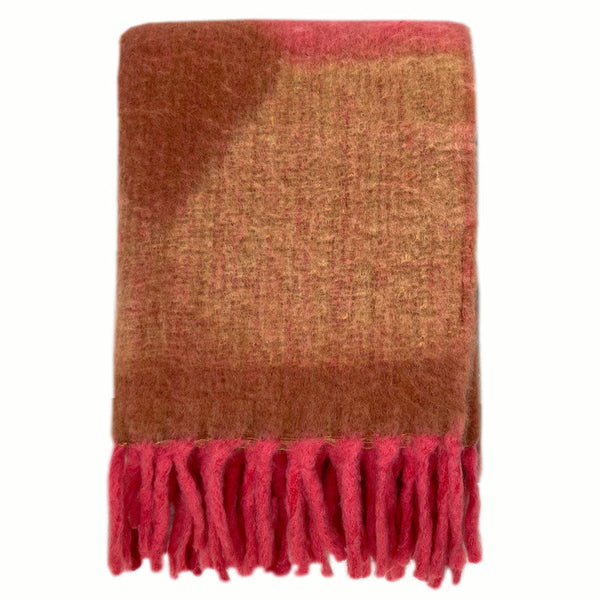 Malagoon plaid zapotec - zachtroze - 100% gerecycled