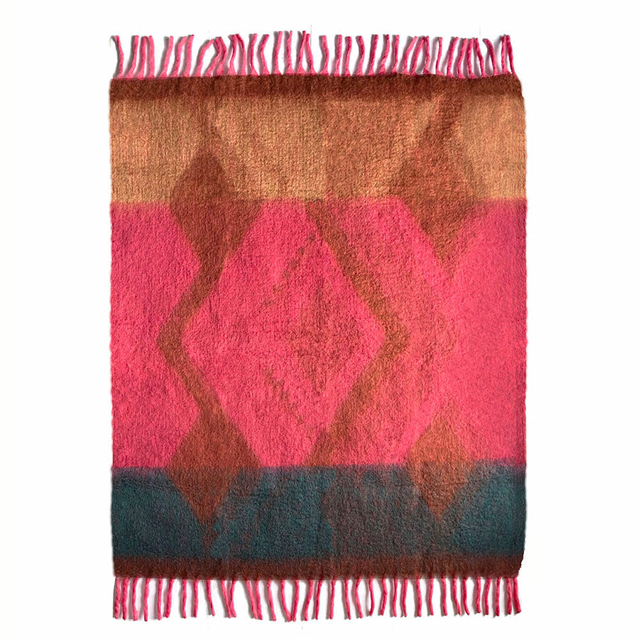 Malagoon plaid zapotec - zachtroze - 100% gerecycled