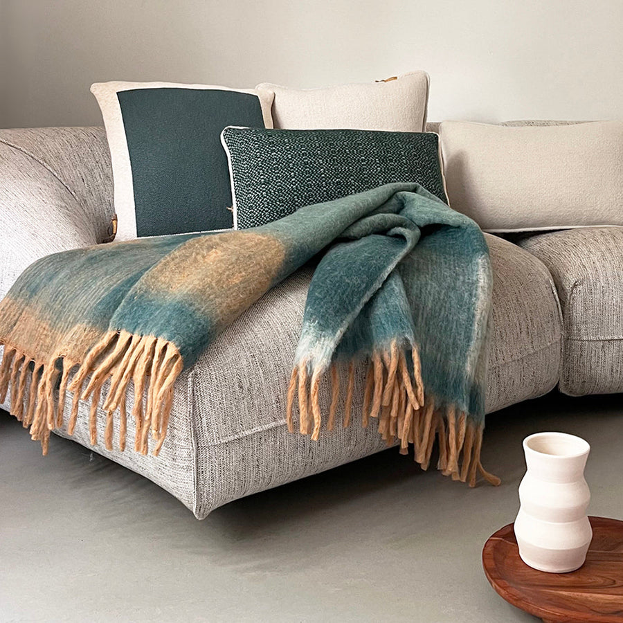 Malagoon plaid zapotec - zachtgroen - 100% gerecycled