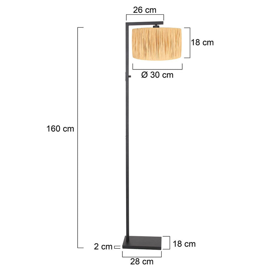 Vloerlamp Stang 3706ZW Zwart