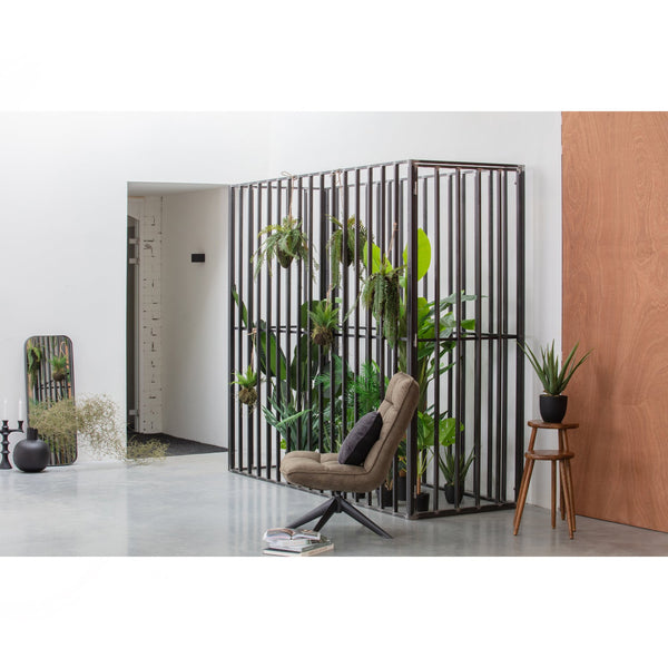 Jouke draaifauteuil leerlook groen