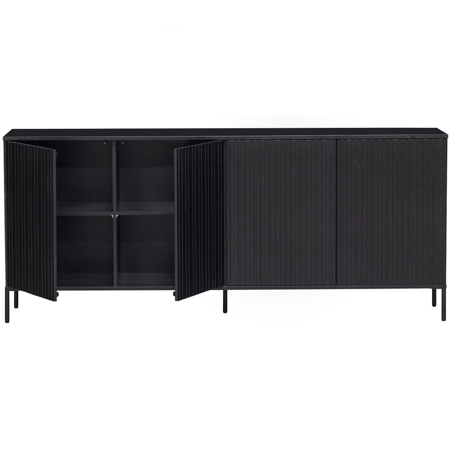 NEW GRAVURE DRESSOIR 200 CM GRENEN ZWART [fsc]