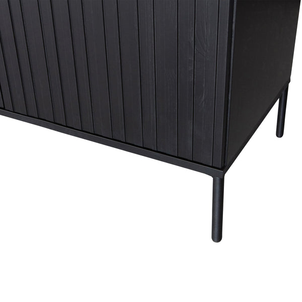 NEW GRAVURE DRESSOIR 200 CM GRENEN ZWART [fsc]