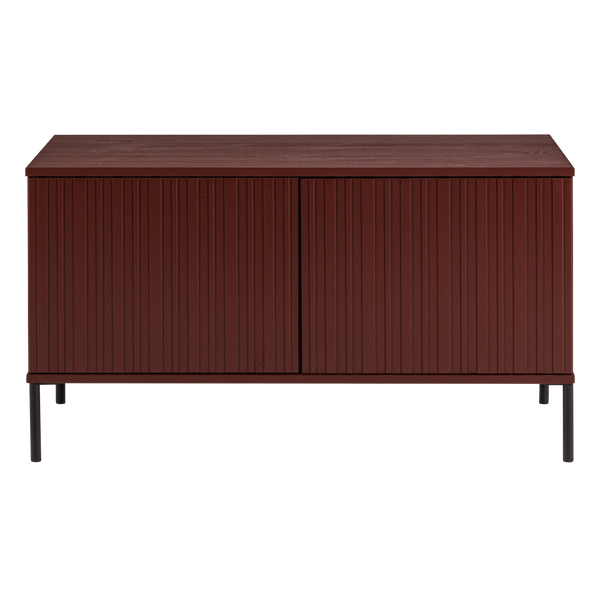 New gravure tv-meubel 100 cm grenen bordeauxrood